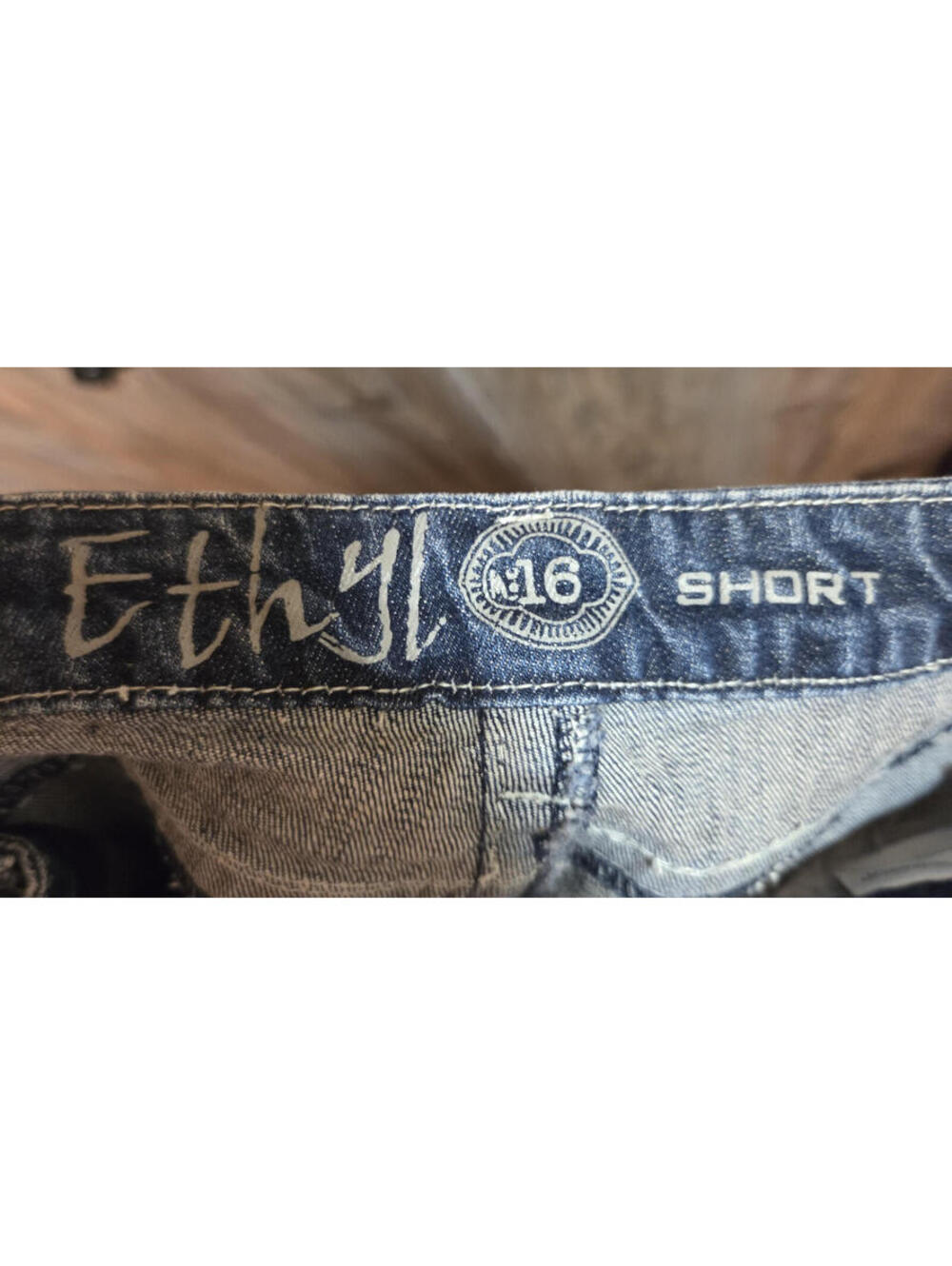 Ethyl Denim Blue Jeans Women Size 16 Short (34x31) Western Rodeo Ranch Paisley - Picture 6 of 7